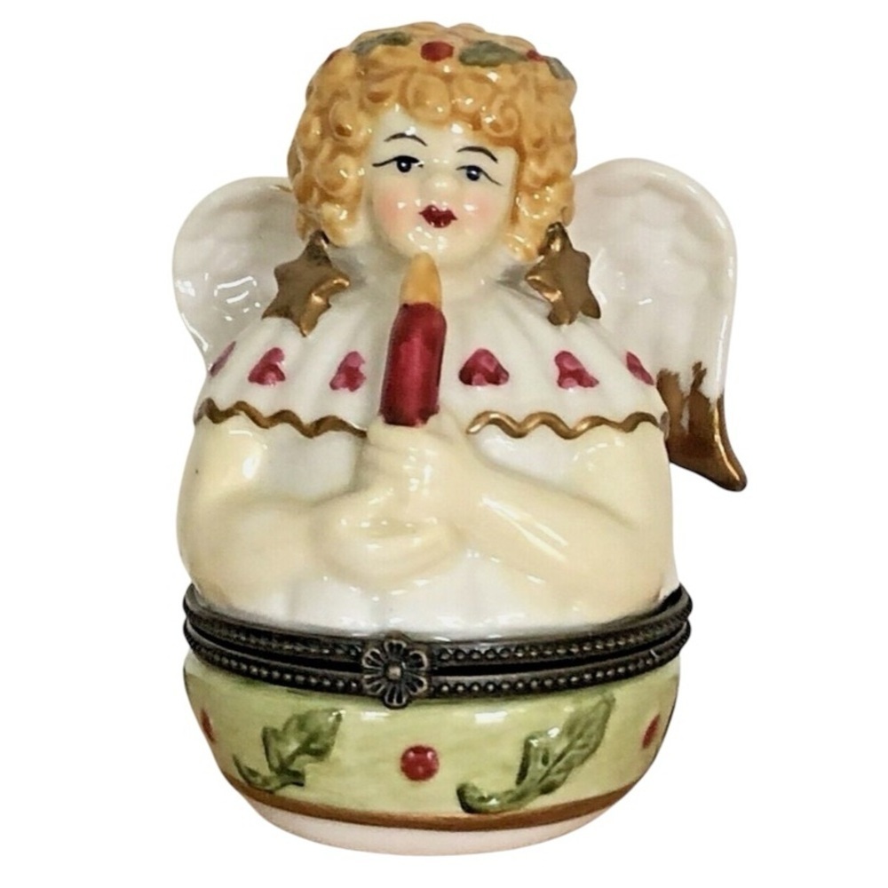 Villeroy & Boch Christmas Angel Candle Trinket Jewelry Box